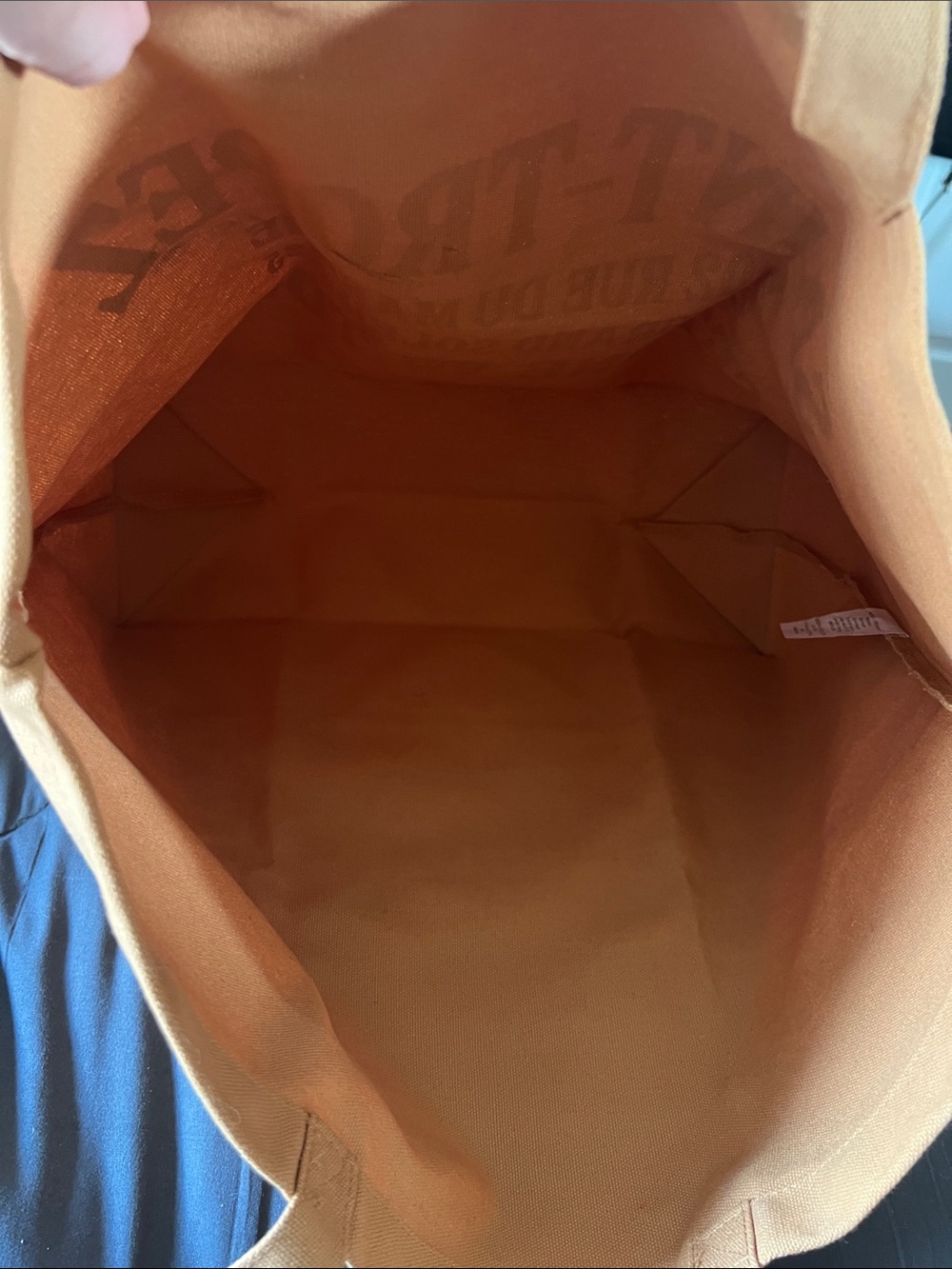 NWOT Sezane Tan Saint-Tropez Canvas Tote - Picture 6 of 9